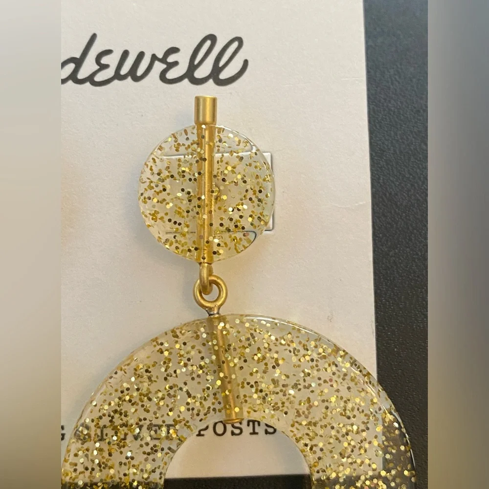 New Madewell circle statement earrings